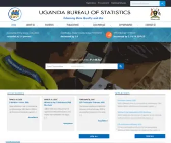 Ubos.org(Uganda Bureau of Statistics) Screenshot