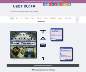 Ubotdocta.com(UBot Docta Web Automation and Testing) Screenshot
