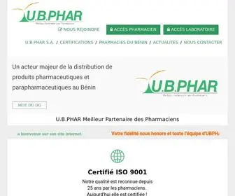 Ubphar.com(Meilleur Partenaire des Pharmaciens) Screenshot