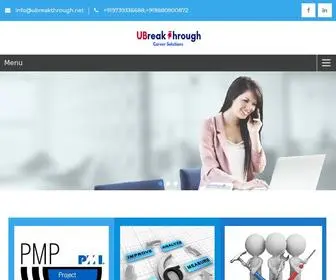 Ubreakthrough.net(PMP Certification) Screenshot