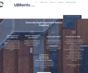 Ubrents.com(University Heights Rentals) Screenshot