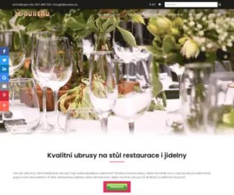 Ubrusy.eu(Kvalitní ubrusy na stůl restaurace) Screenshot