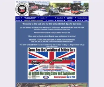 UBSCC.org(The United British Sports Car Club) Screenshot