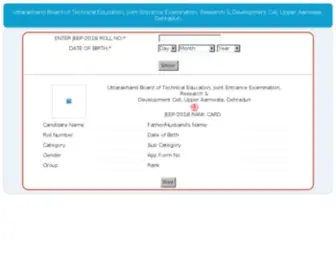 Ubterjeep.in(Result Recruitment Admit card Salary 2020) Screenshot