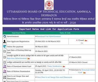 Ubtersn.in(Uttarakhand Staff Nurse Recruitment) Screenshot
