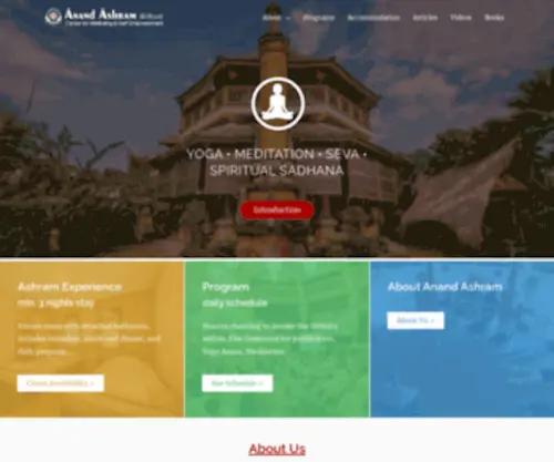 Ubudashram.org(Center for Wellbeing & Self) Screenshot