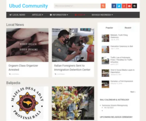 Ubudcommunity.com(Art) Screenshot