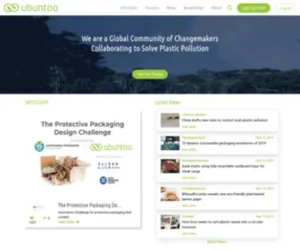 Ubuntoo.com(Solutions to End Plastic Pollution) Screenshot