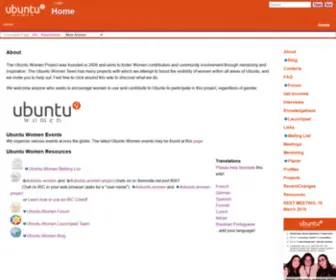 Ubuntu-Women.org(Ubuntu Women) Screenshot