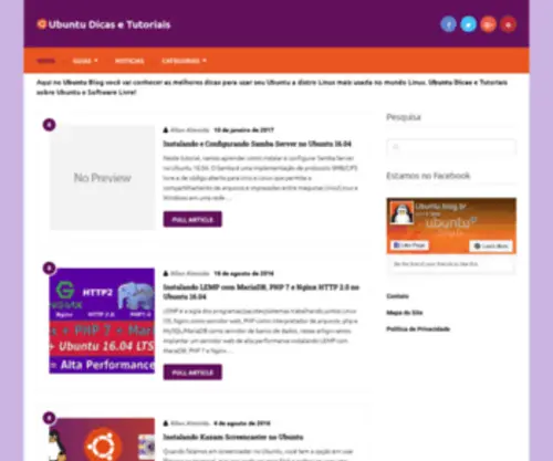 Ubuntu.blog.br(O melhor site do Brasil) Screenshot