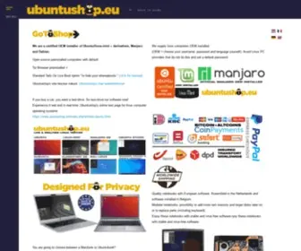 Ubuntushop.be(Open Source Notebooks) Screenshot