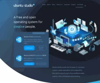 Ubuntustudio.org(A free and open operating system for creative people) Screenshot
