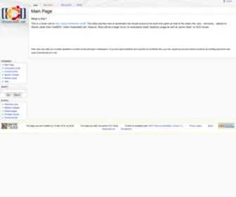 Ubuntuwiki.net(Main Page) Screenshot