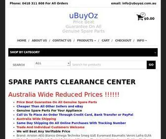 Ubuyoz.com.au(Appliance Parts) Screenshot