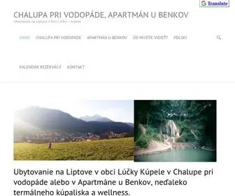 Ubytovanieluckykupele.sk(Chalupa pri vodopáde) Screenshot