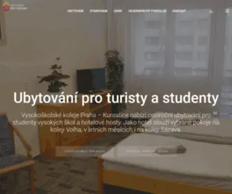 Ubytovaniprovsechny.cz(Vysokoškolské koleje Praha) Screenshot