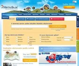 Ubytujsa.sk(Ubytovací portál) Screenshot