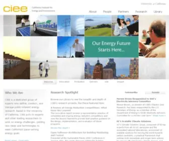 UC-Ciee.org(California Institute for Energy and Environment (CIEE)) Screenshot