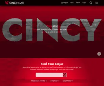 UC.edu(University of Cincinnati) Screenshot
