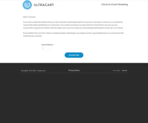 UC8.net(UltraCart) Screenshot