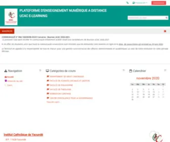 Ucac.education(PLATEFORME D'ENSEIGNEMENT NUMÉRIQUE A DISTANCE) Screenshot