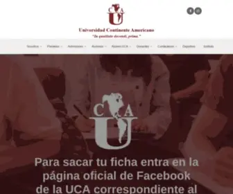 Uca.edu.mx(Universidad Continente Americano) Screenshot