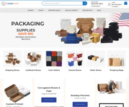Ucanpack.com(Buy packaging supplies) Screenshot