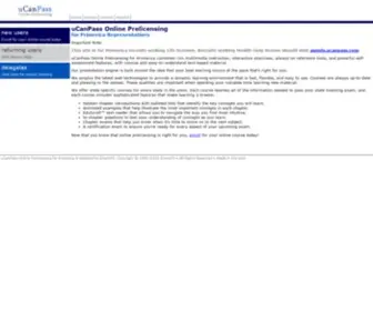 Ucanpass.com(UCanPass Online Prelicensing for Primerica) Screenshot