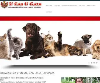 Ucanugatu.fr(→U CAN U GATU Toilettage pour Chien et Chat à MONACO) Screenshot