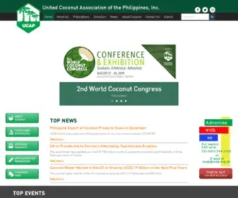 Ucap.org.ph(United Coconut Association of the Philippines) Screenshot