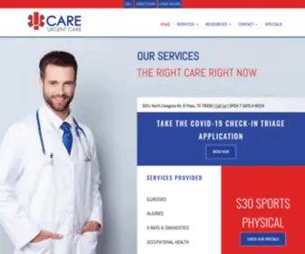 Ucareclinics.com(Urgent Care Near Me) Screenshot