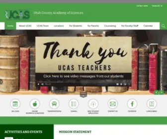 Ucas-EDU.net(Utah County Academy of Sciences) Screenshot