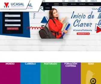 Ucasal.edu.ar(Universidad) Screenshot