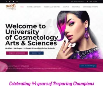 Ucastx.com(University of Cosmetology) Screenshot