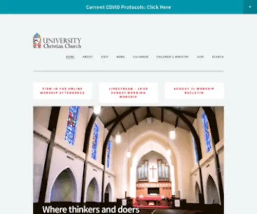 UCC-Austin.org(University Christian Church of Austin) Screenshot