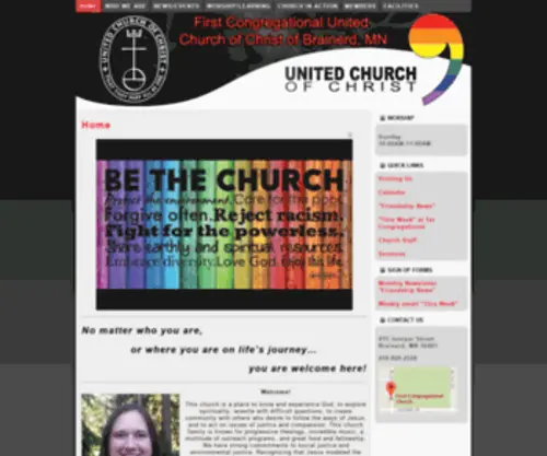 Uccbrainerd.org(First Congregational Church) Screenshot