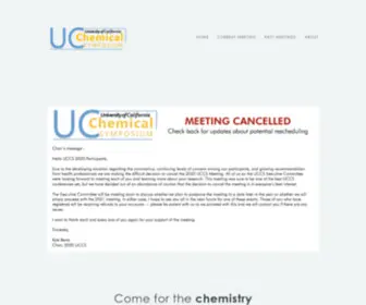 Ucchemsym.org(UC Chemical Symposium) Screenshot