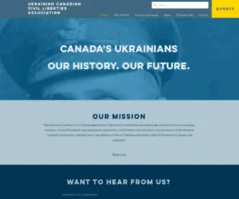 Uccla.ca(The Ukrainian Canadian Civil Liberties Association) Screenshot