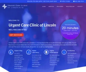 Ucclincoln.com(Urgent Care Clinic of Lincoln) Screenshot