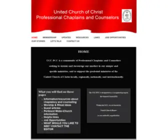 UCCPCC.org(United Church of Christ Professional Chaplains and Counselors) Screenshot