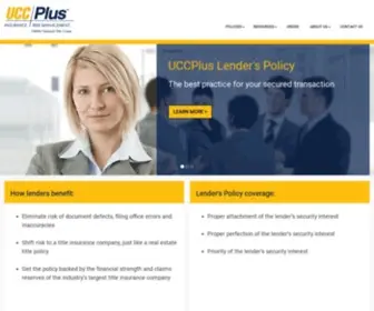 UccPlus.com(UCCPlus Insurance Risk Management) Screenshot