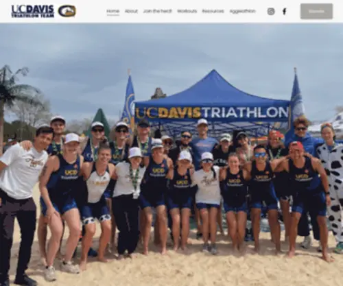 UCDtri.com(UC Davis Triathlon) Screenshot