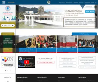 Uce.edu.ec(Universidad Central del Ecuador) Screenshot