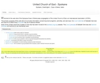 UCG-Spokane.org(United Church of God) Screenshot