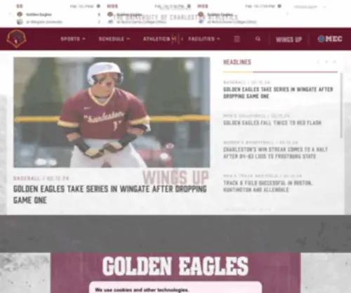 Ucgoldeneagles.com(University of Charleston Athletics) Screenshot