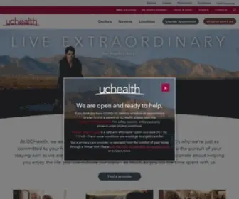Uchealth.org(At UCHealth our focus) Screenshot