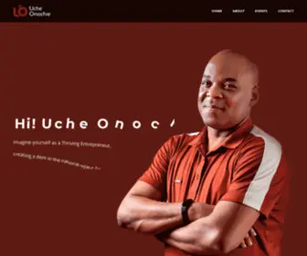 Ucheonochie.com(Author, Speaker, Business Coach, Entrepreneur) Screenshot