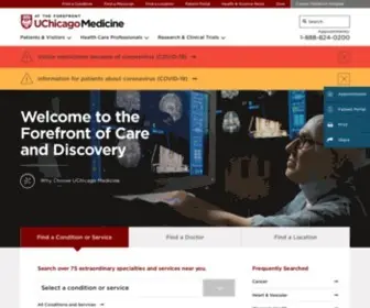Uchicagomedicine.org(UChicago Medicine) Screenshot