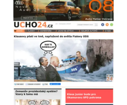 Ucho24.cz(Ucho 24) Screenshot