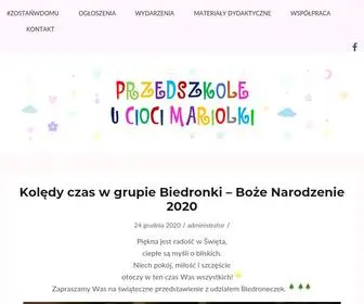 Uciocimariolki.pl(Przedszkole u Cioci Mariolki) Screenshot